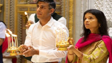 PM Rishi Sunak In Akshardham Temple